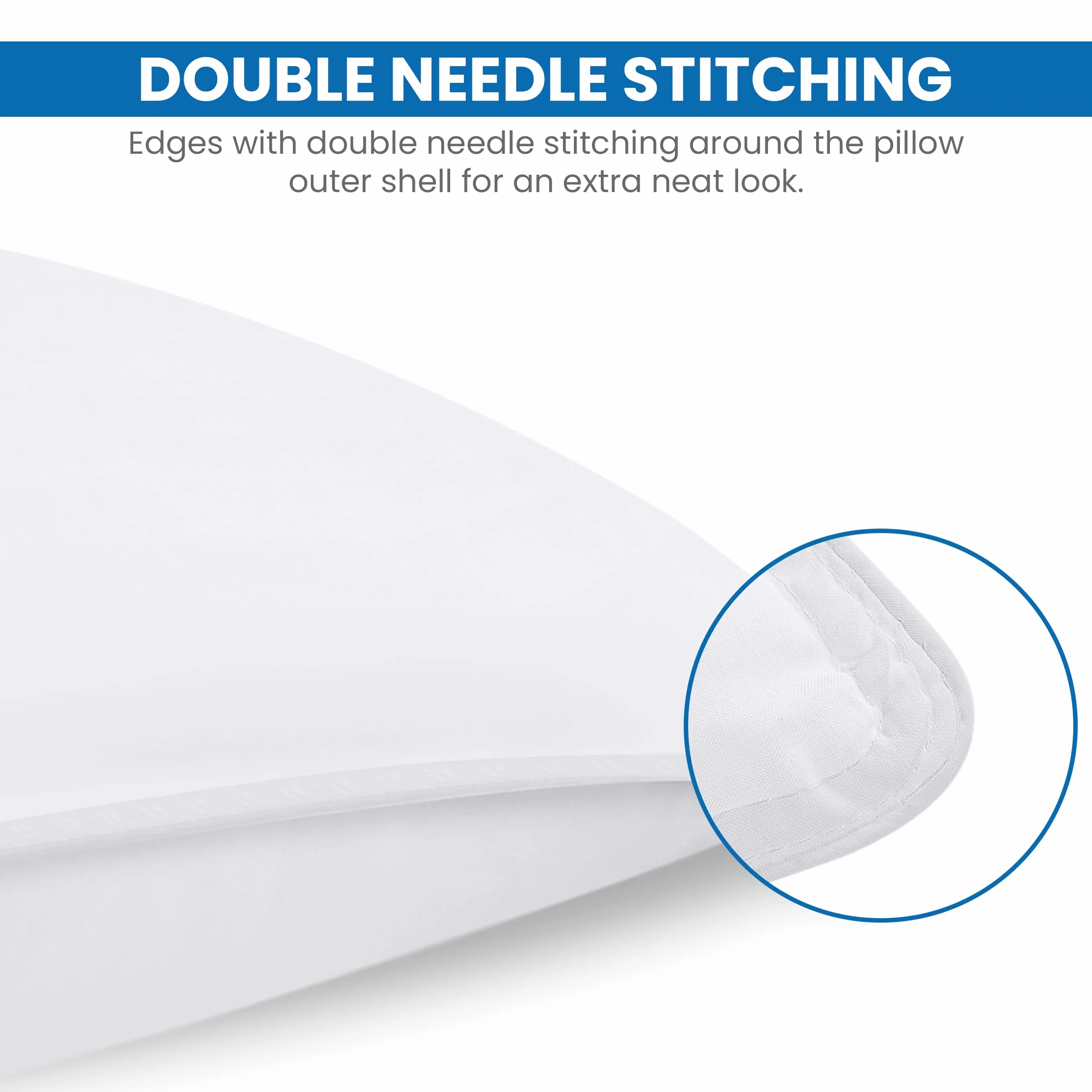 Utopia Bedding Oreiller Lot de 2 60x60 cm Coussin Respirant Doux Blanc