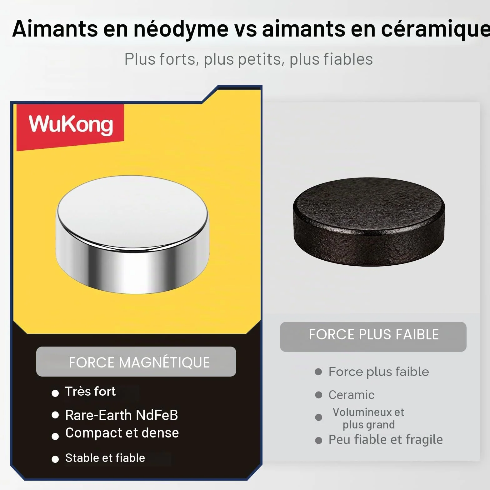 Aimants en Néodyme Wukong 30 Pièces 8x3mm Petits Aimants Frigo
