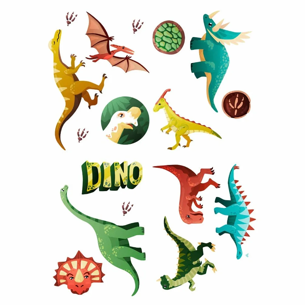 WUBAYI Stickers Muraux Lumineux Dinosaure Chambre Salon