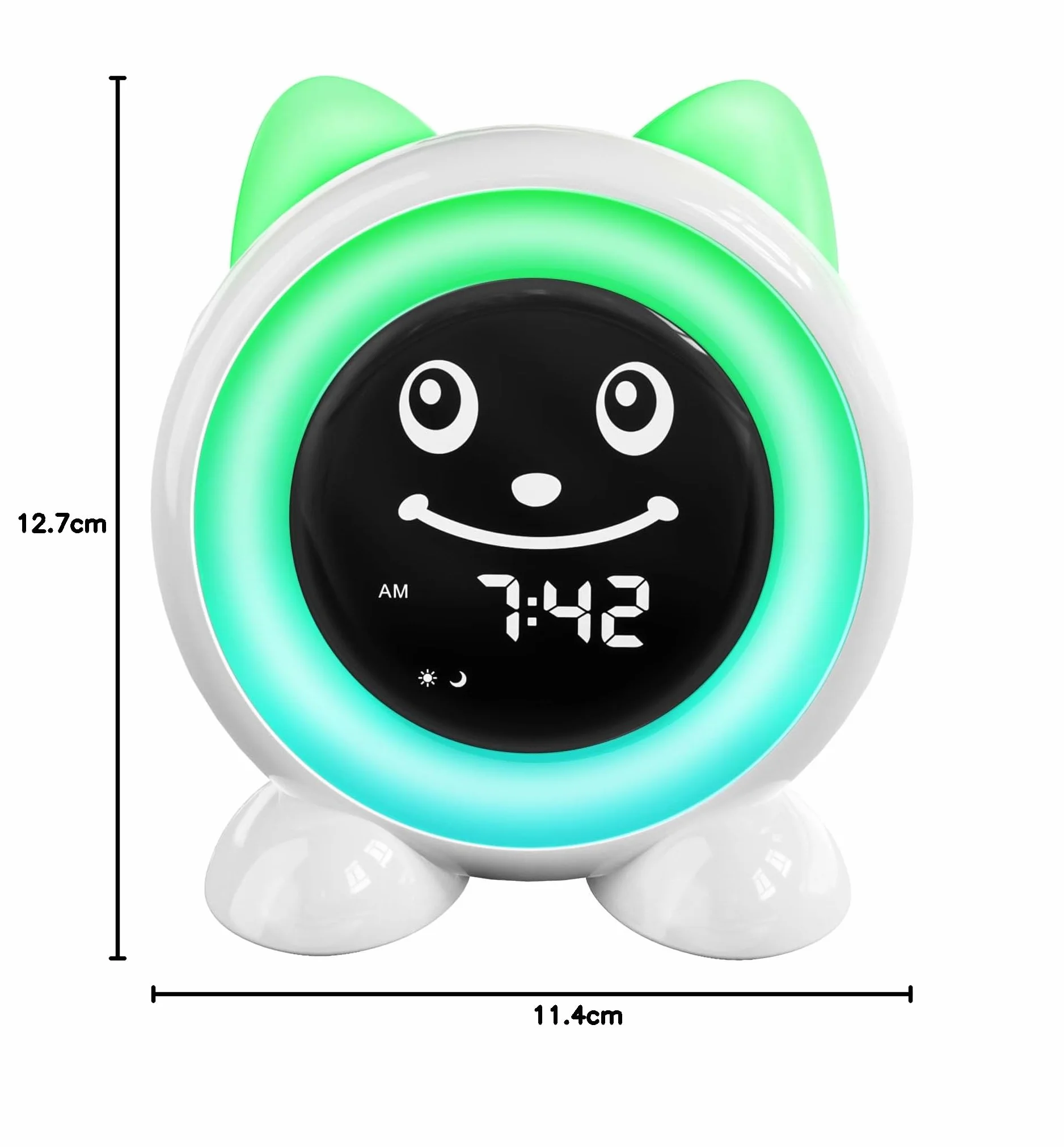 Time to Wake Réveil pour Enfants, I.CODE Horloge D'entraînement du Sommeil pour Les Tout - Petits avec Veilleuse et Minuterie Nap, Cadeau pour Les Enfants de 2 à 10 Ans (Vert forêt)