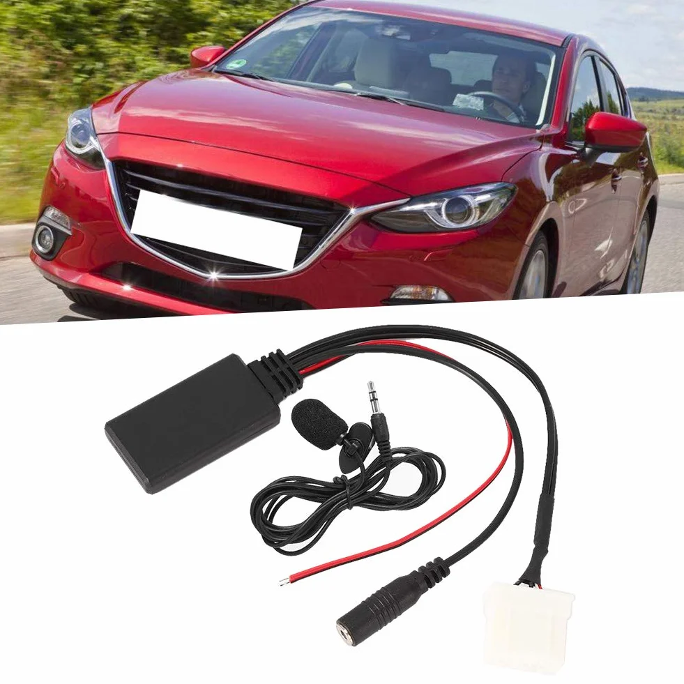 2007 3 Bluetooth Zestaw Mx5 Kabel Auxin Adapter Samochodowy 5.0 Mikrofon - Pasuje do 2 3 5 6 Rx8