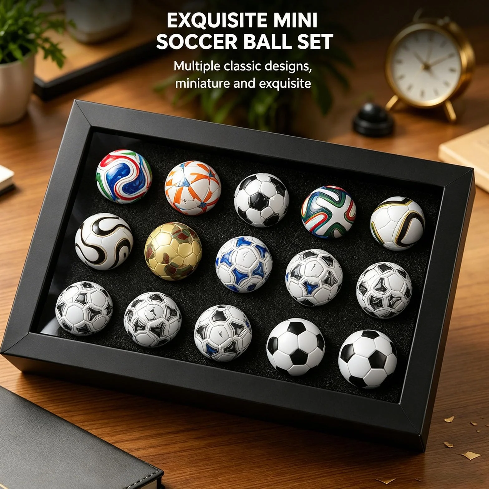 Collection Mini-Ballons de Football Figurines Artisanales 1970-2026 Répliques Tournois
