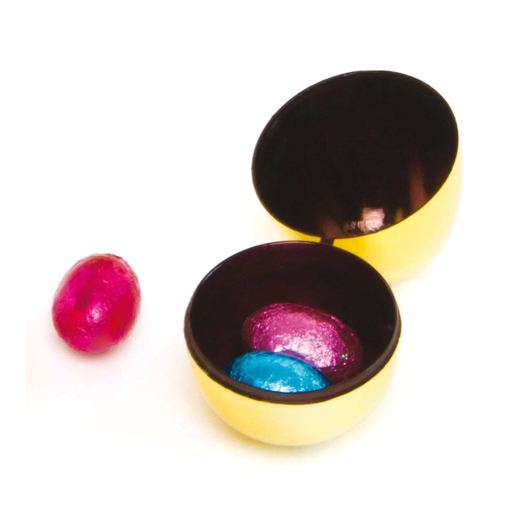 Baker Ross Lot de 10 œufs dorés en 2 parties pour enfants à remplir avec des bonbons de Pâques