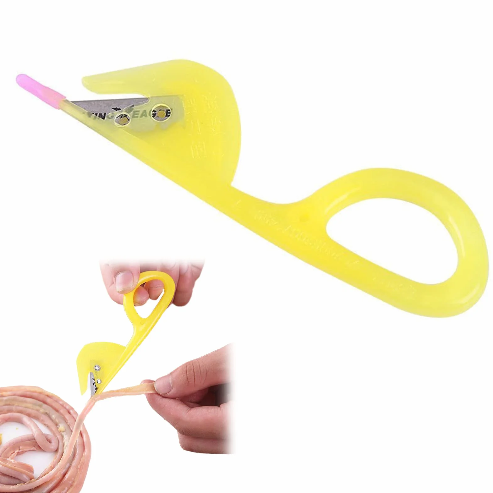 Couteaux à Intestin de Volaille, Couteau Désossage en Métal, Outil d'Intestin, 10 Pièces