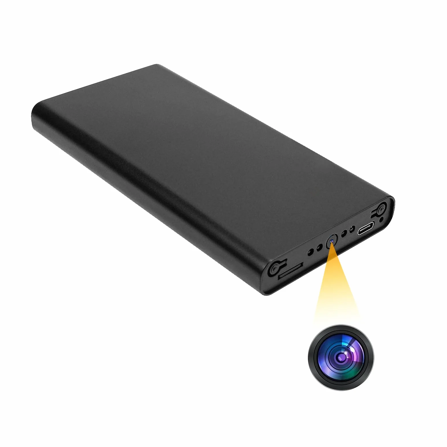 Kamera monitorująca HD 1080p, ukryta szpiegowska kamera monitorująca, wbudowana bateria 10000 mAh, przenośna kamera z wykrywaniem grawitacji, wykrywaniem ruchu, bez Wi-Fi