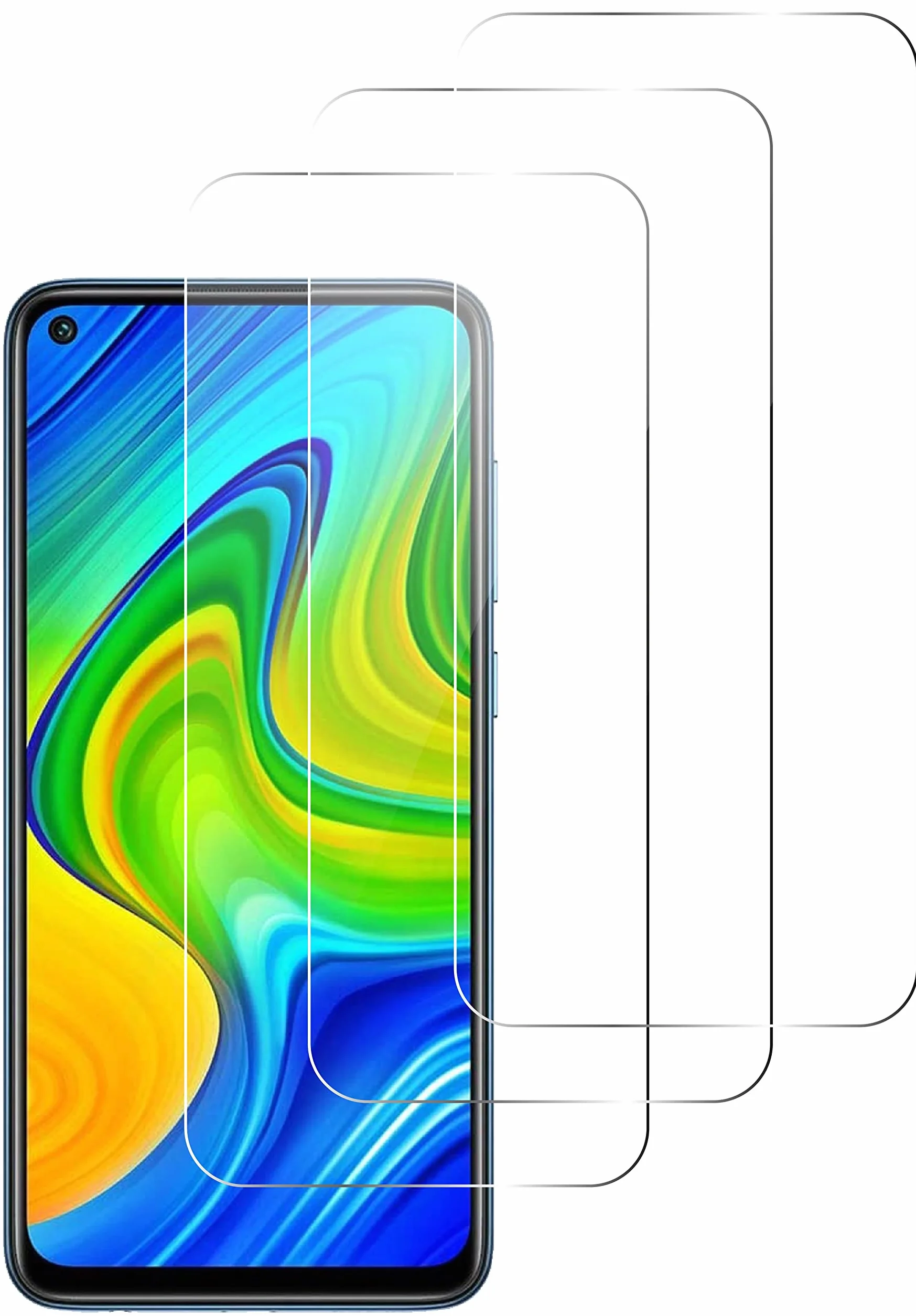 Ochraniacz ekranu do Xiaomi Redmi Note 9 [3 sztuki] szkło hartowane na ekranu, screen protector ochronne ekran