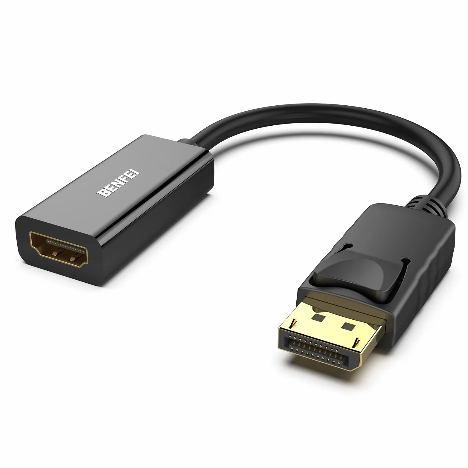 Benfei Displayport Hdmi 000095black Adapter, Czarny, 15 cm