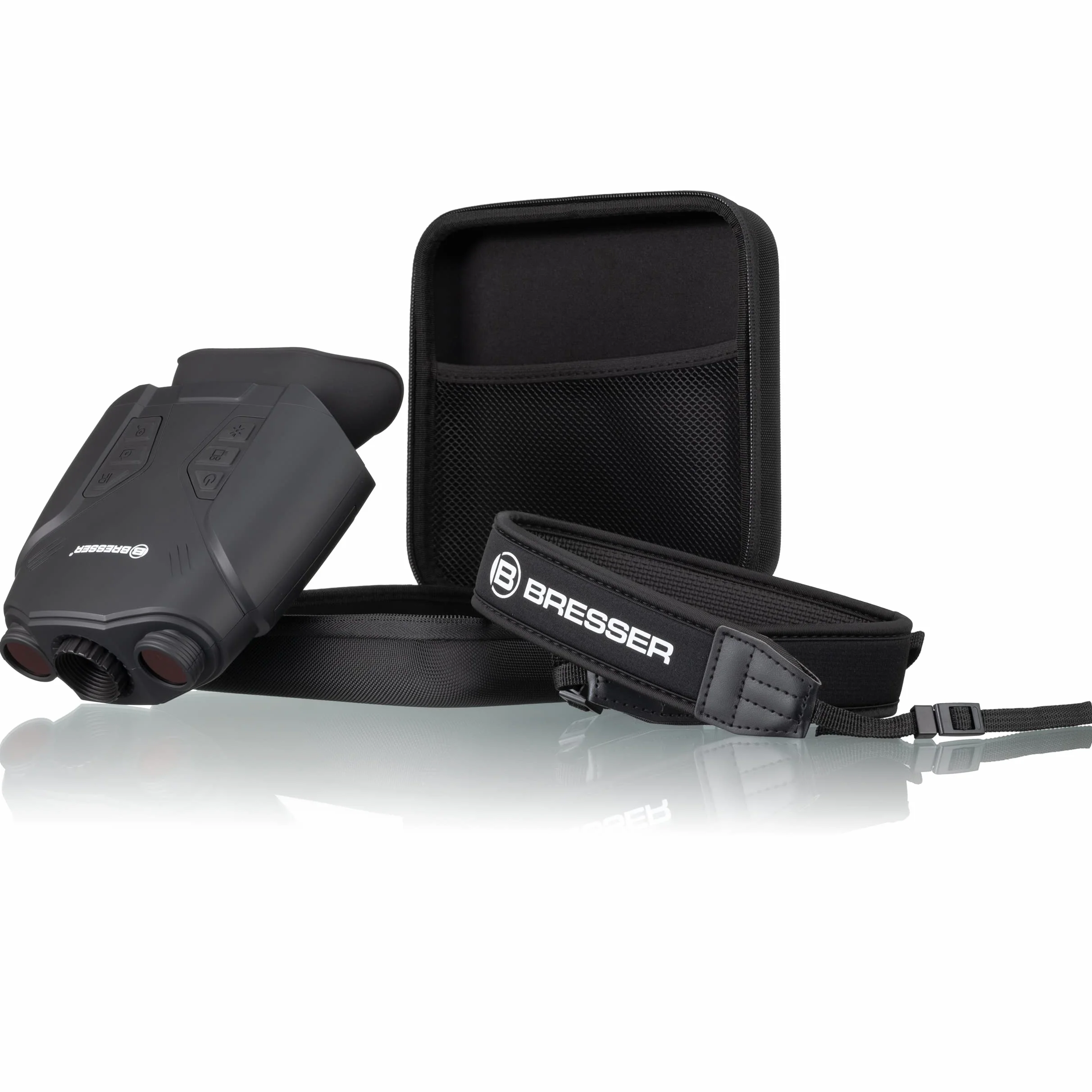 Bresser Cyfrowy noktowizor Binokular 3X Nightlux 200 Pro z zoomem cyfrowym (2-krotny), oświetleniem na podczerwień, dużym wyświetlaczem, funkcją zdjęć i wideo