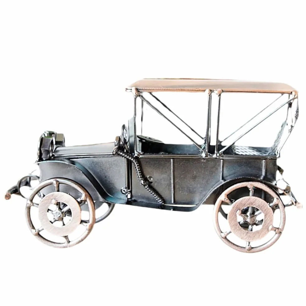 PRETYZOOM Voiture Rétro Fer Modèle Miniature Vintage pour Salon Bureau Ornement Industriel