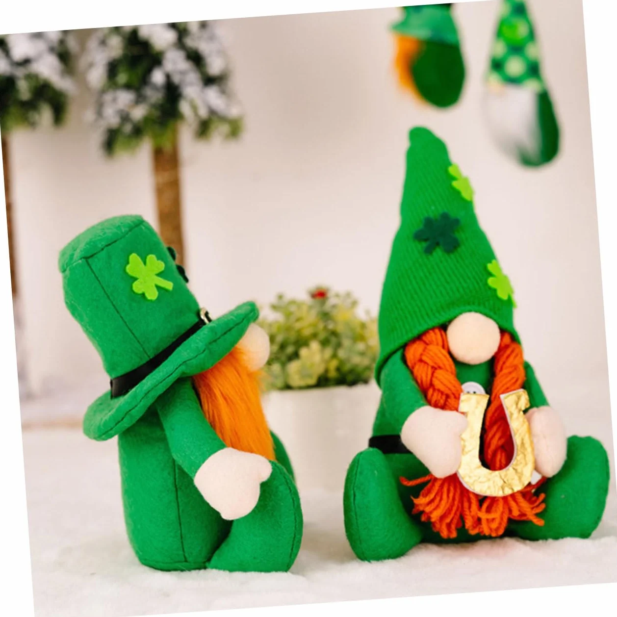 PRETYZOOM Poupée Rodolphe GNOME en Peluche Ornements de la Saint Patrick