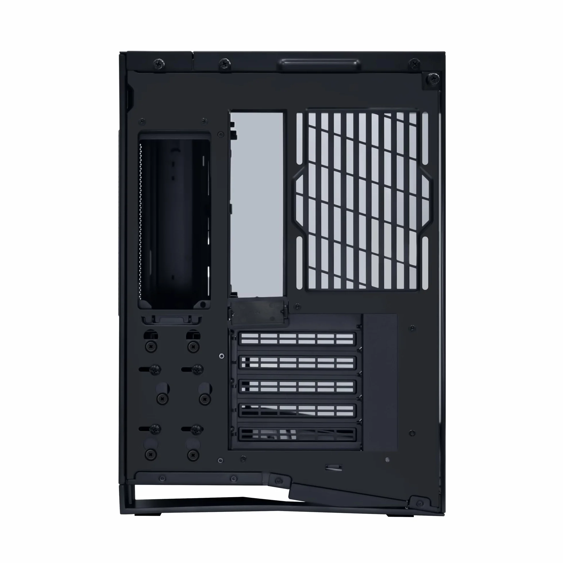 Lian Li O11 Dynamic Mini V2 obudowa PC, czarna, kompaktowa obudowa ATX Midi Tower z dwukomorową konstrukcją, szkłem hartowanym i modułową konstrukcją