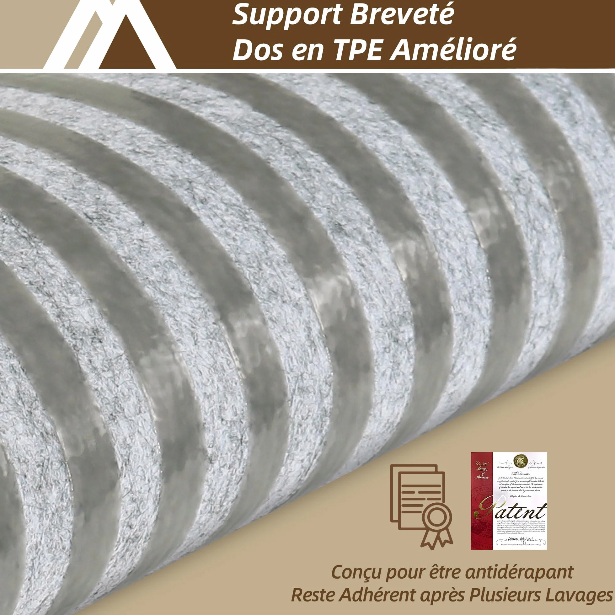 COSY HOMEER Moquette Escalier Antidérapante 70x22cm Lot de 4 Tapis Marchette Lavable TPE Auto-Adhésif Gris