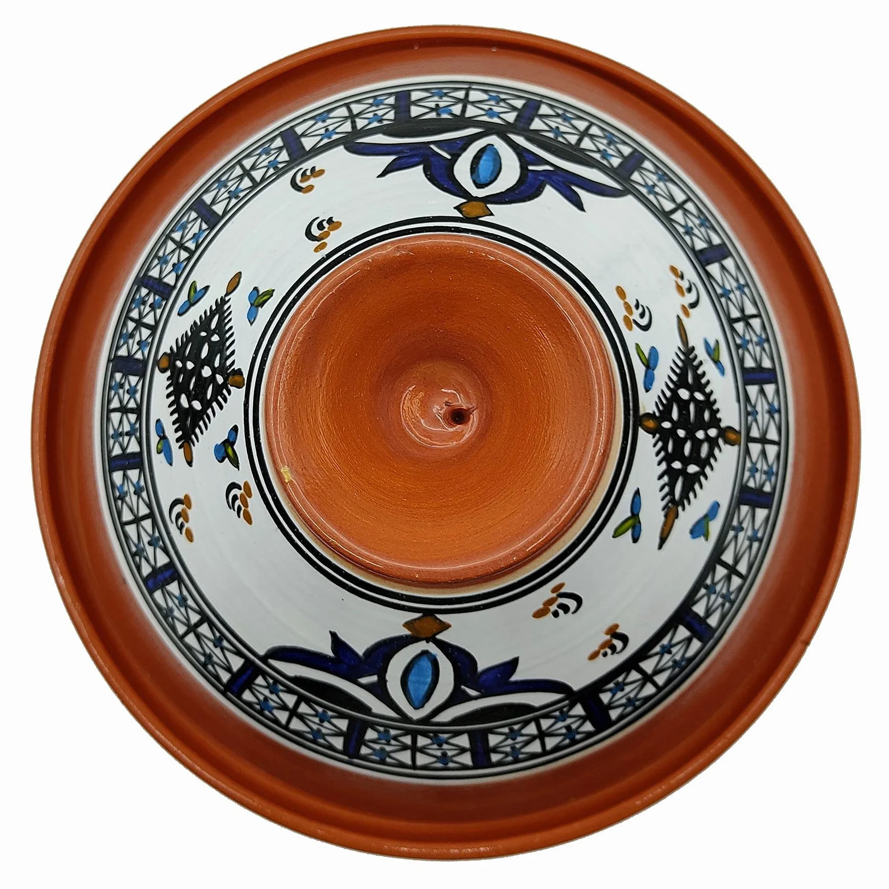 Generico Tajine en Terre Cuite Marocain Tunisien XL 32 cm Multicolore