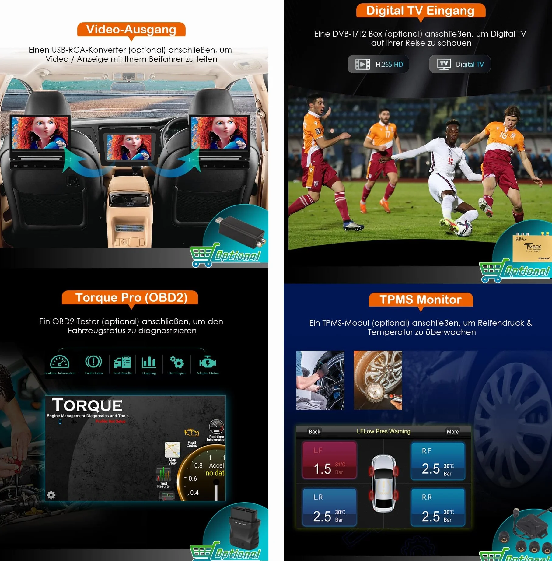 Radio samochodowe Erisin 8-rdzeniowe 4GB+64GB z Androidem 14, 2 Din z nawigacją GPS dla Forda Focus Mondeo S-Max C-Max Galaxy, obsługuje Bluetooth 5.0, CarPlay, Android Auto, DSP, WiFi, DAB+ RDS, SWC