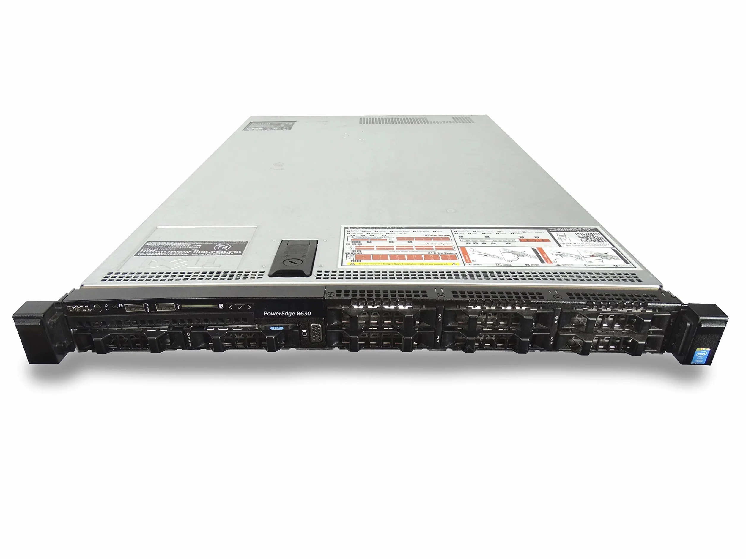 Dell R630 Serveur Rack 8x SFF 2x Xeon 12-Core E5-2678 V3 256 Go RAM DDR4 2x 480 Go SSD H730 Ctrl 4x LAN 1000 2x PSU