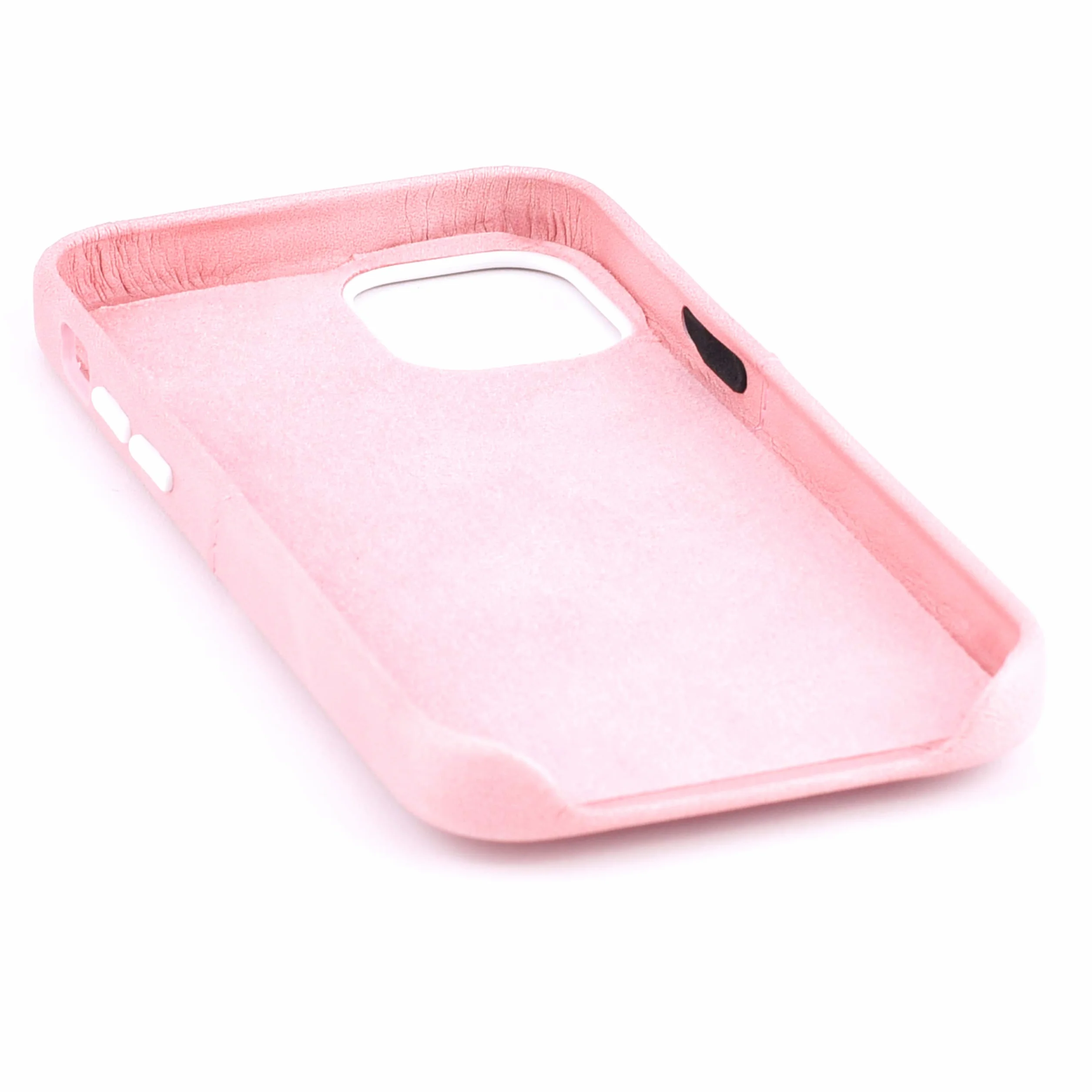 Dockem Etui portfelowe na iPhone'a 12 mini: wbudowana metalowa płytka do montażu magnetycznego i 1 uchwyt na kartę kredytową: 13.7 cm Exec M2, gładka skóra syntetyczna (różowy)