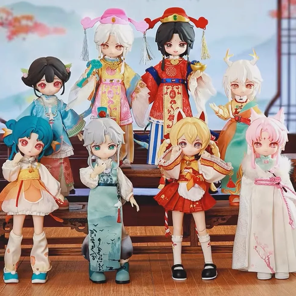 BJD Figurine de boîte aveugle articulée à billes série Nagi Wind Chaser 1/12 collection 1 pièce