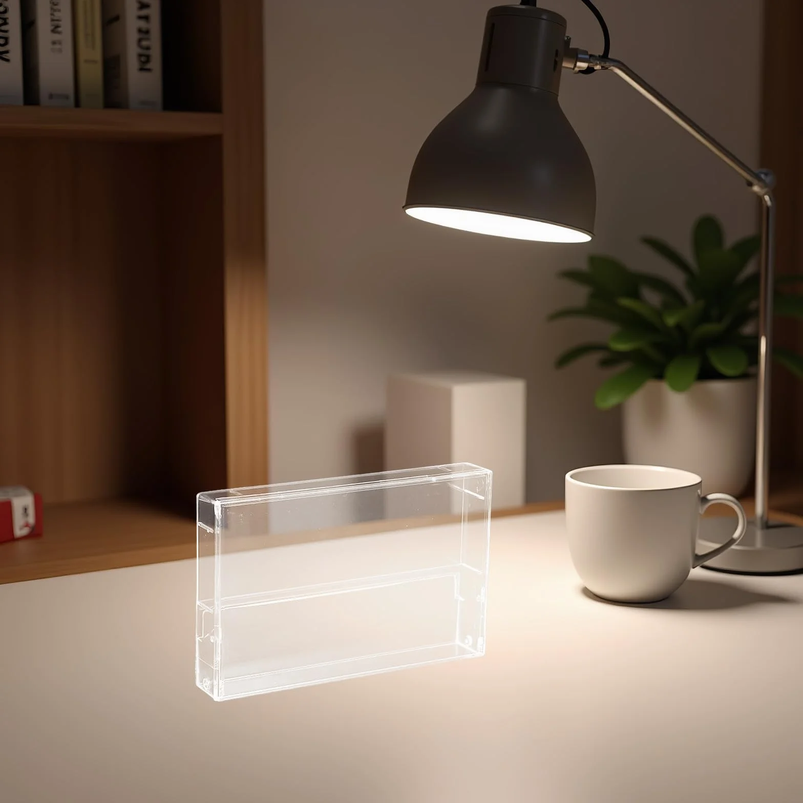 Étuis Transparents pour Cassettes Audio en Polystyrène, Lot de 3 Boîtes de Rangement