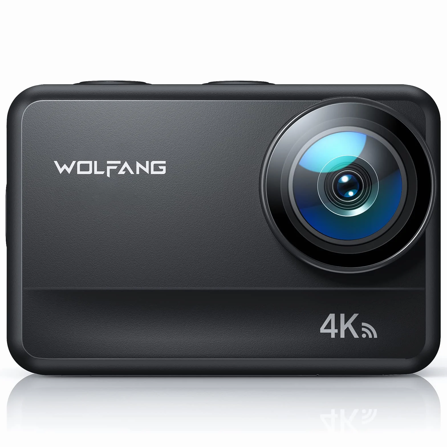 WOLFANG GA400 Action Cam 4K 60FPS Wodoodporna kamera podwodna Ultra HD WiFi Stabilizator obrazu EIS z ekranem dotykowym Kamera na kask (pilot, 2 x 1350 mAh baterie i zestaw akcesoriów)