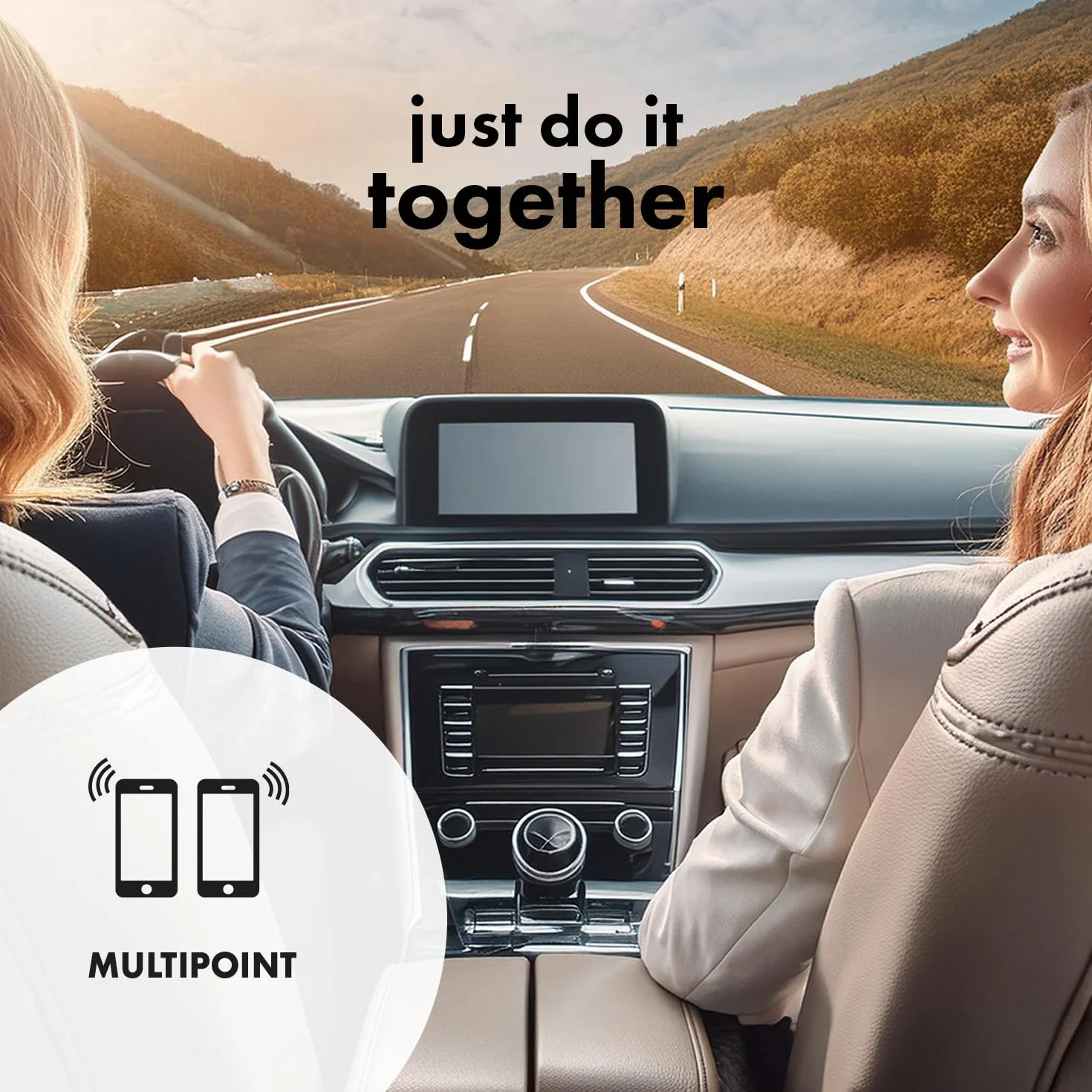 Audiocore AC480 Bezprzewodowy zestaw głośnomówiący A2DP – klips na wizjer Bluetooth 5.0 kompatybilny z Siri Google Assistant