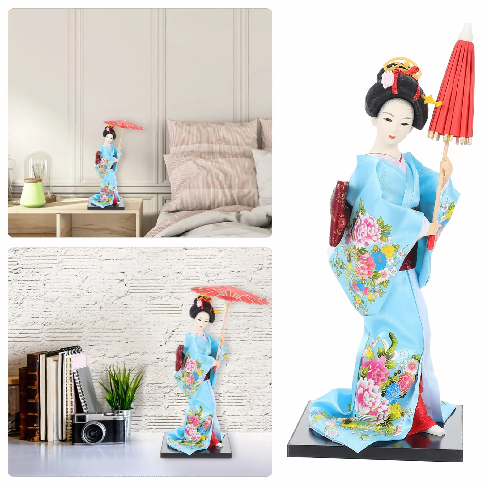 PATKAW Geisha Japonais Kimono Figurine de Collection Décoration de Table Style 1