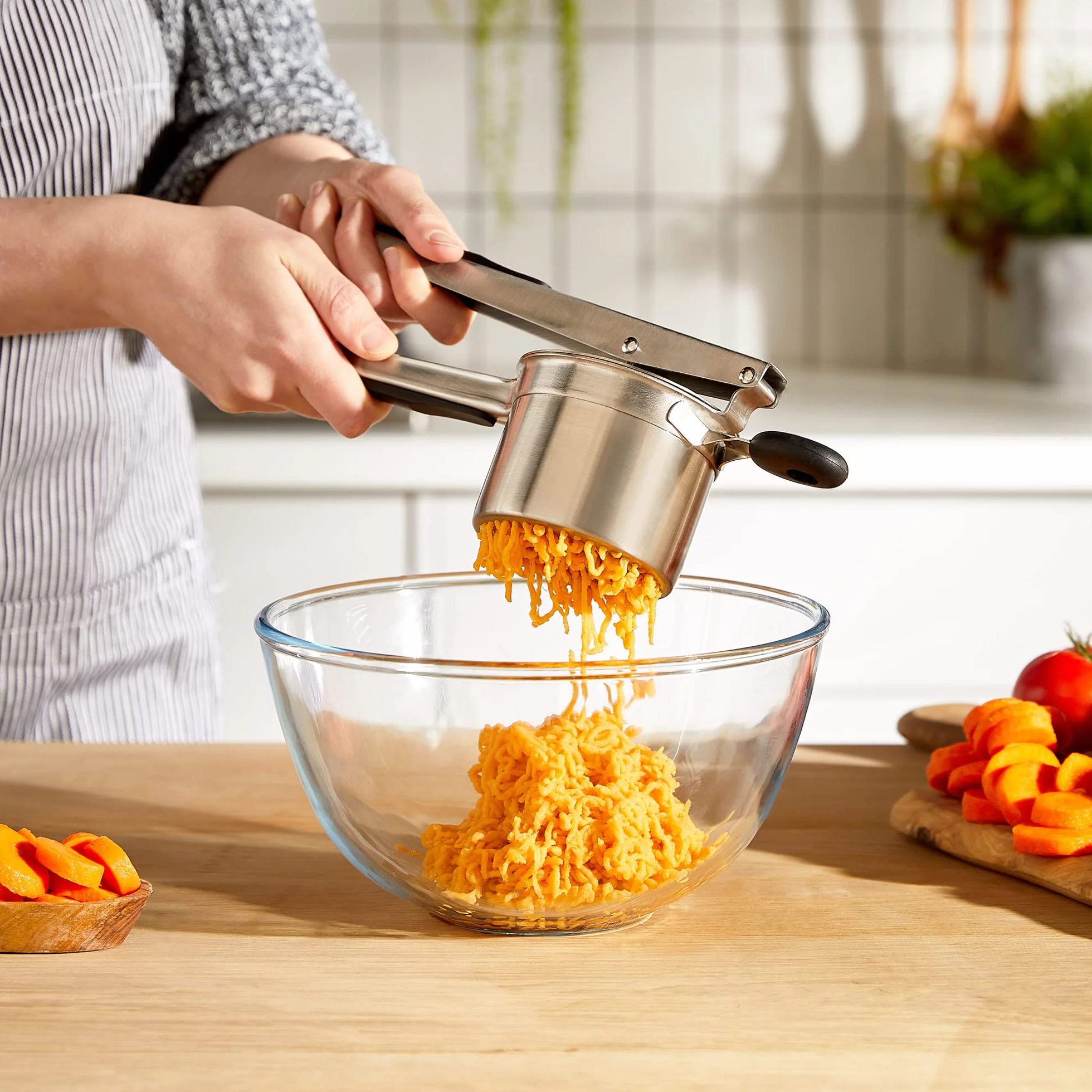 VonShef Presse-Purée Acier Inoxydable pour Fruits et Légumes