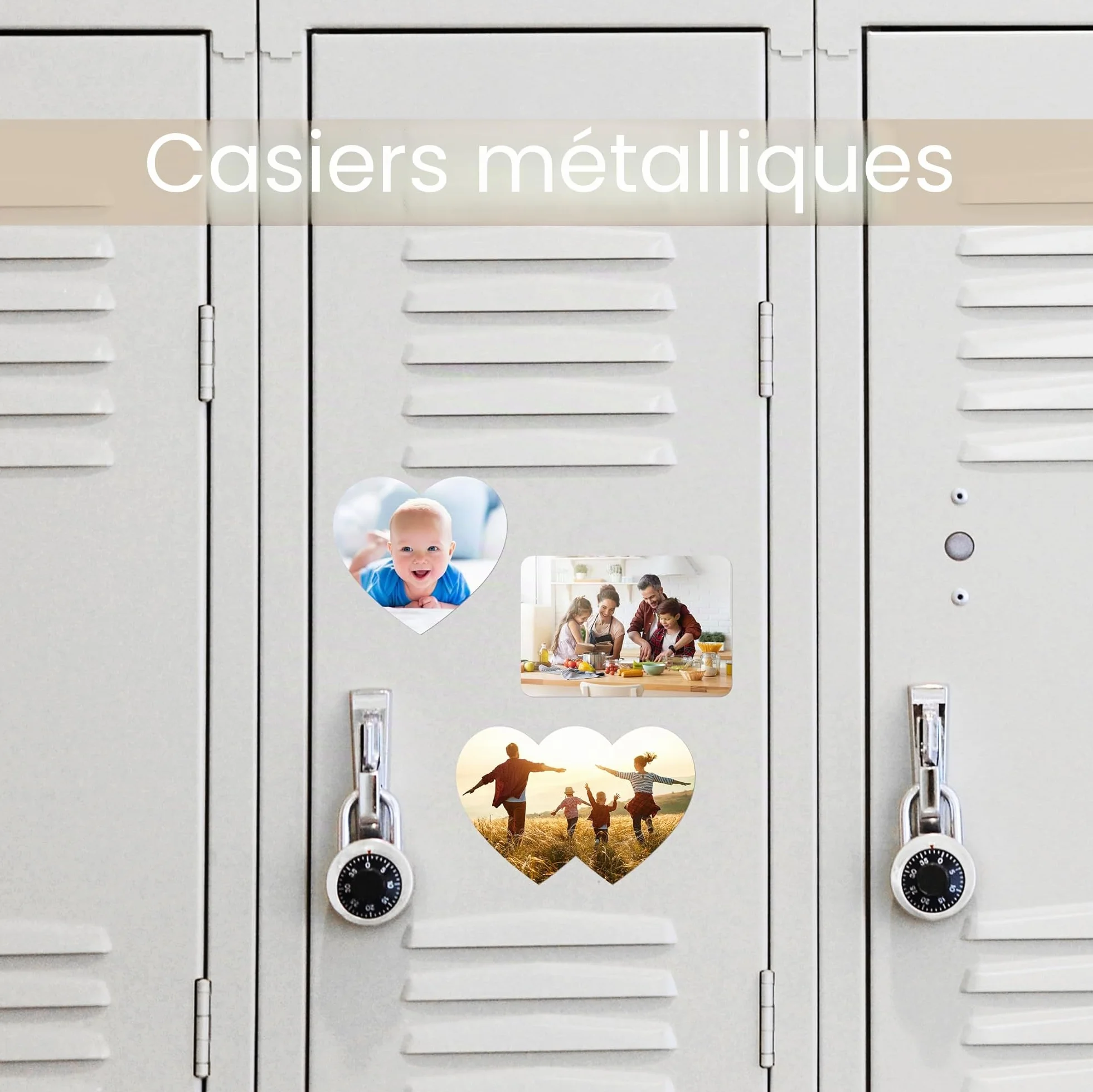 Aimant Personnalisé avec Photo, Magnet Réfrigérateur, Décoration Maison Bureau, Rectangle
