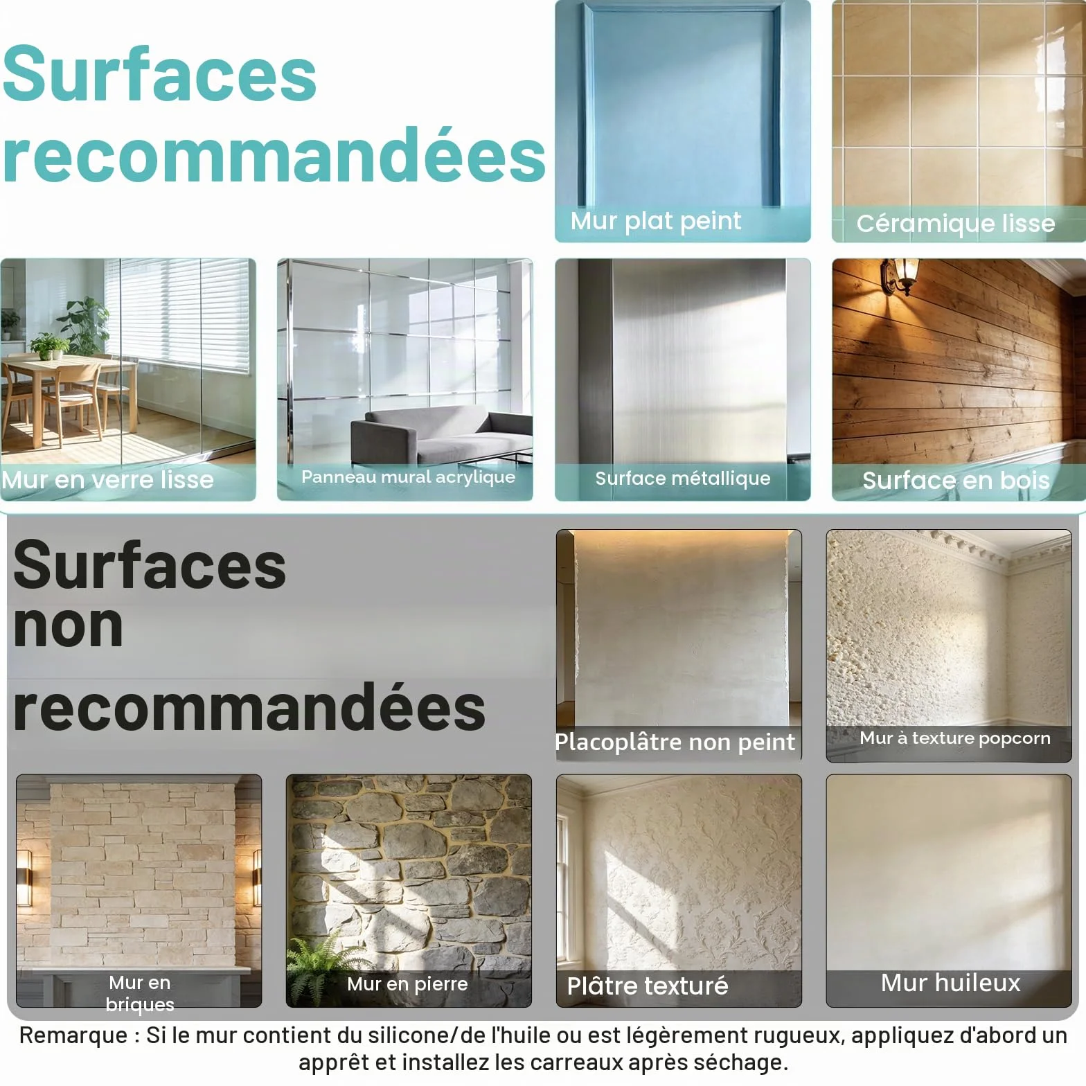 Crédence Adhésive Cuisine 10 Pièces Carrelage Adhésif Mural Imperméable Beige 22.9x29cm