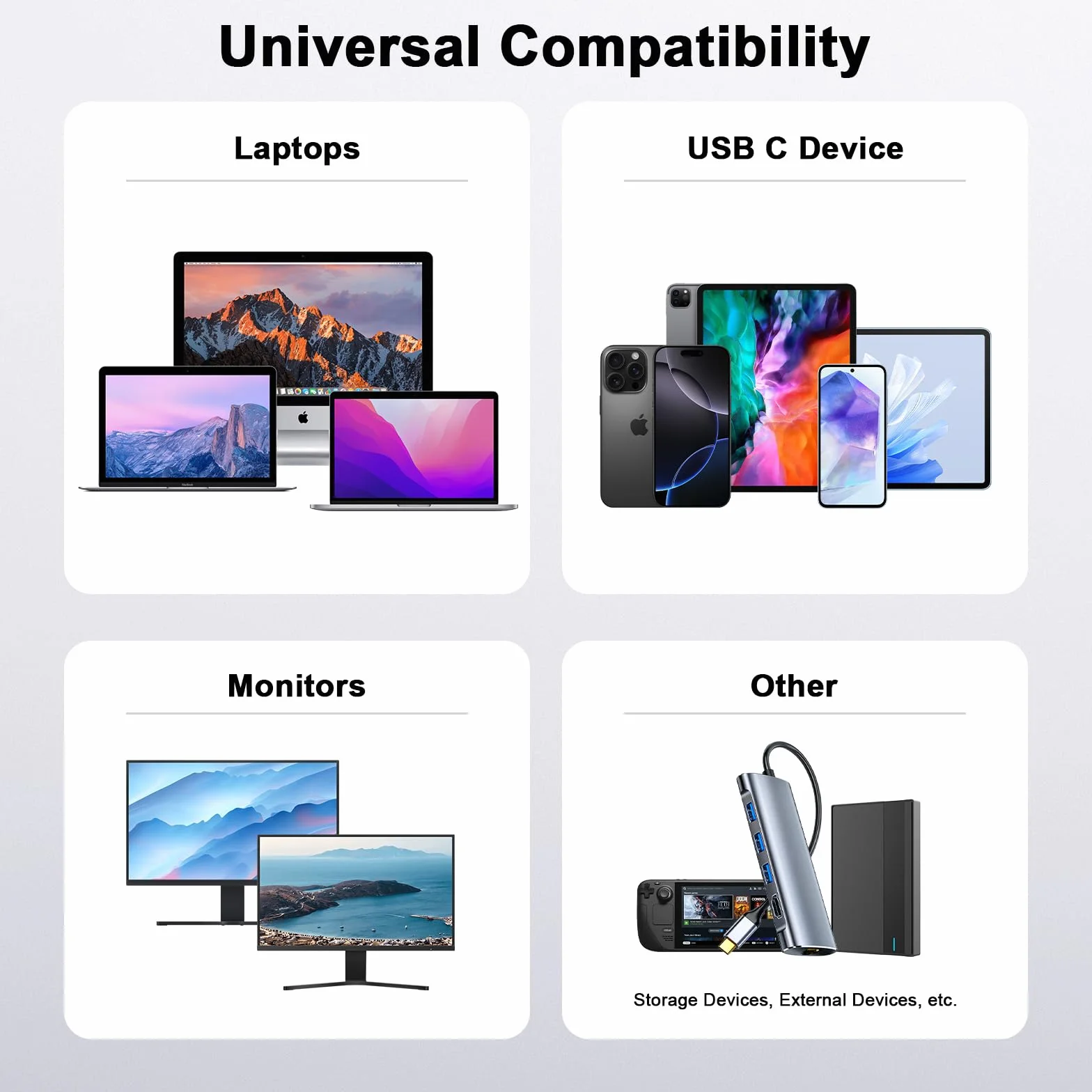 Adapter USB C 3.1 (4 sztuki), adapter USB C żeński na żeński, złącze męskie typu C na męskie do MacBooka Pro, tabletu, Samsung Galaxy i innych
