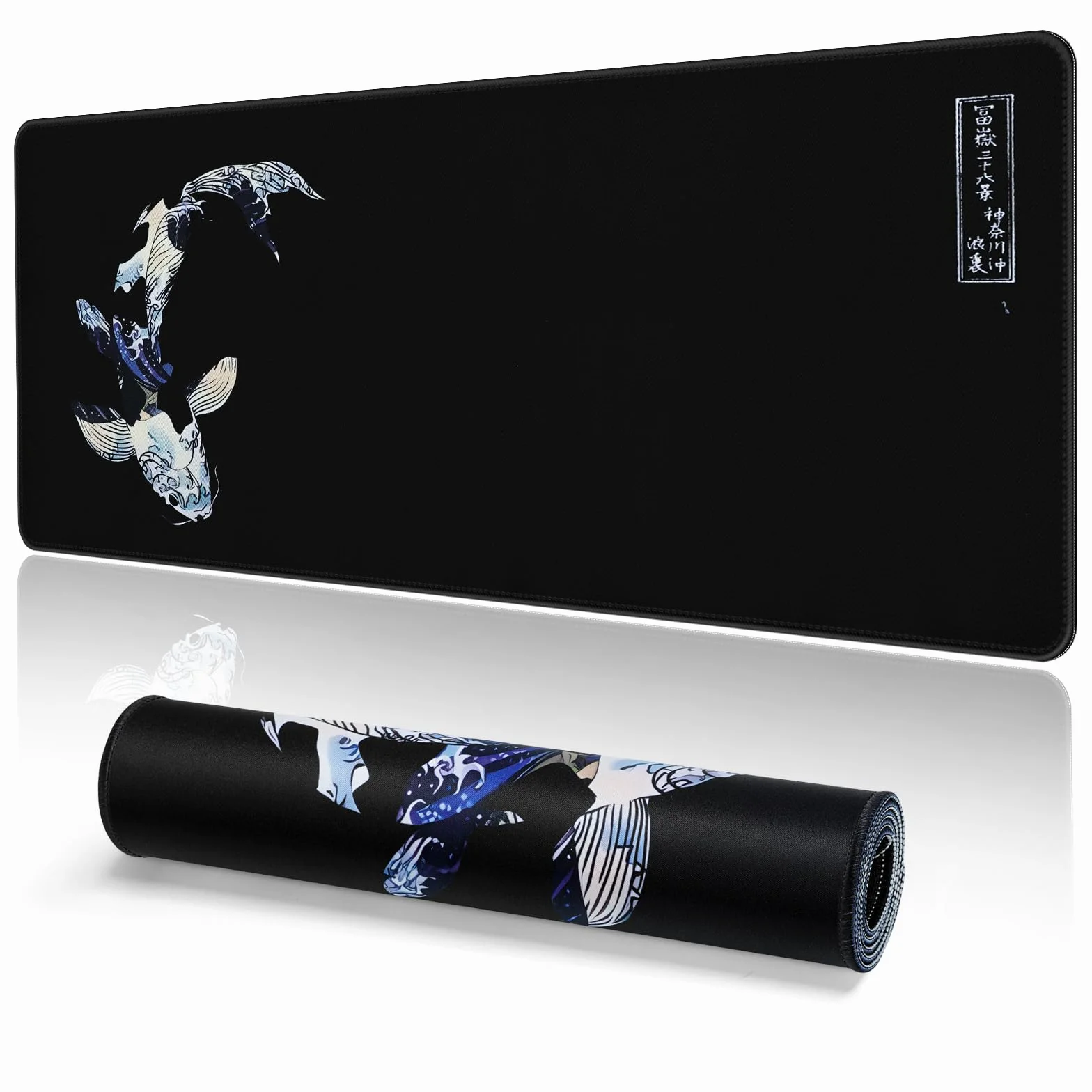 EFISH Tapis de Souris de Jeu XXL 800 x 300 mm Bords Cousus Imperméable Antidérapant pour PC