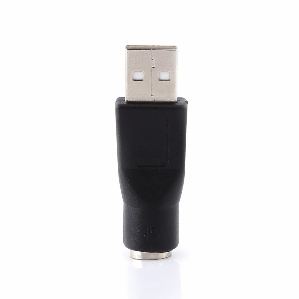 Adaptateur de Clavier USB vers PS/2, USB 2.0 A Mâle à PS/2 Femelle Convertisseur pour PC Souris