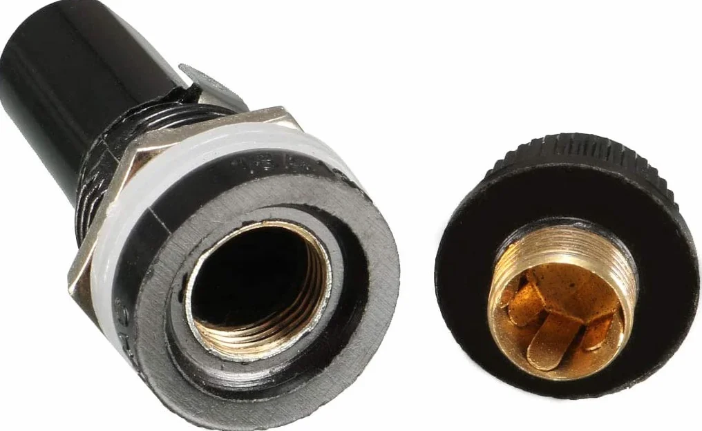 Gebildet 10sztuk 5 x 20mm Uchwyt Bezpiecznika AC 10A 250V Czarny uchwyt Bezpiecznika z Zakrętką Srubową Montowany na panelu