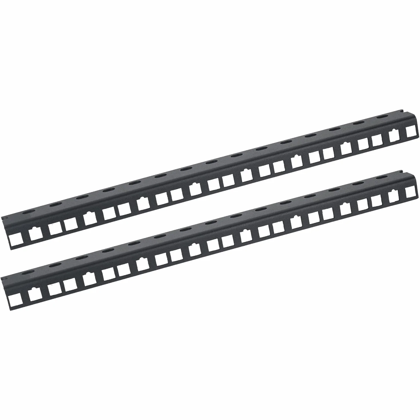 HMF 66808-02 Rail pour Rack pour Armoire de Serveur 10 Pouces 8 UH Noir 2 pièces