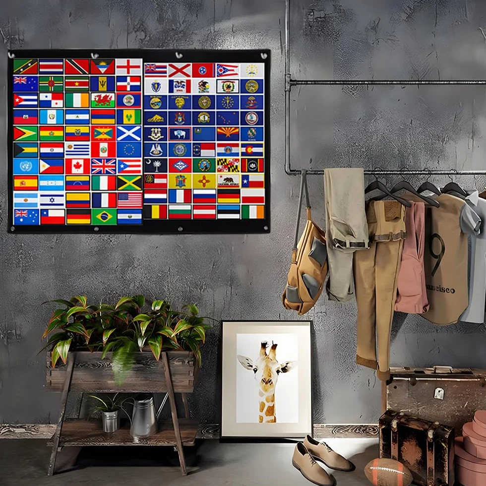 Crochet de suspension militaire tactique - Tableau d'affichage mural 119 x 114,3 cm avec œillets pour autocollants, tampons, badges