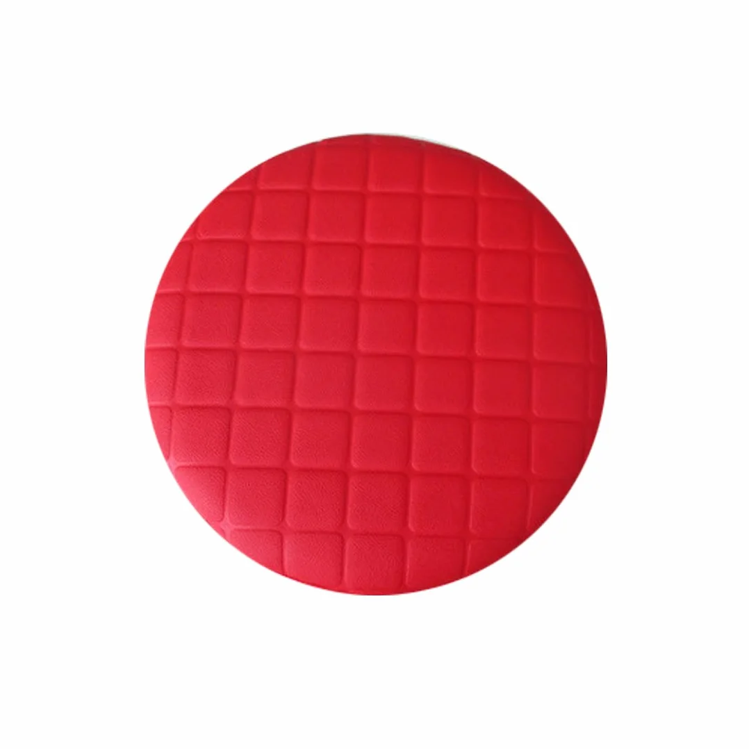 Housse de Tabouret Rond en PU Etanche 40cm Rouge