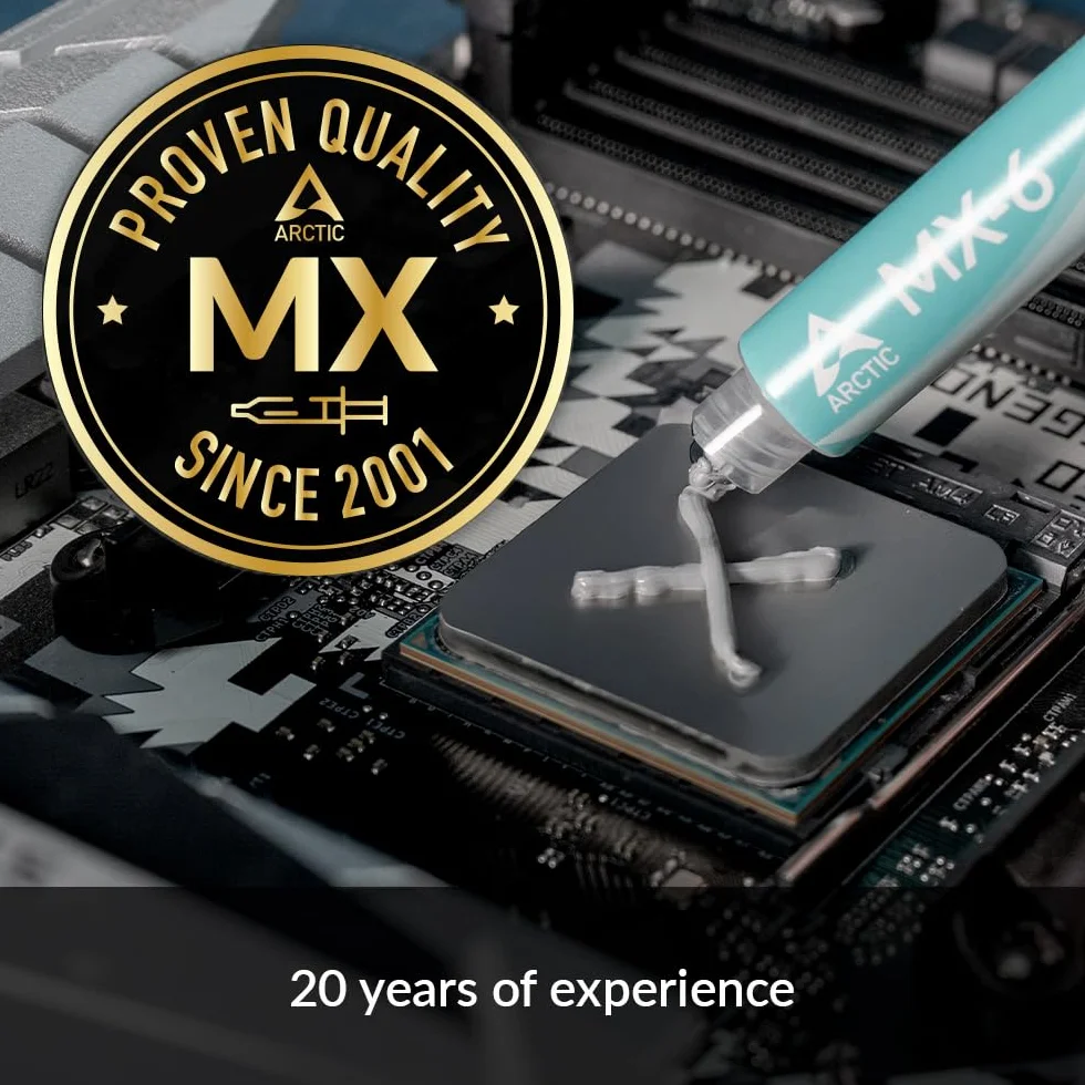 ARCTIC MX-6 (4 g) Pâte Thermique Performance pour CPU, Haute Conductivité Thermique