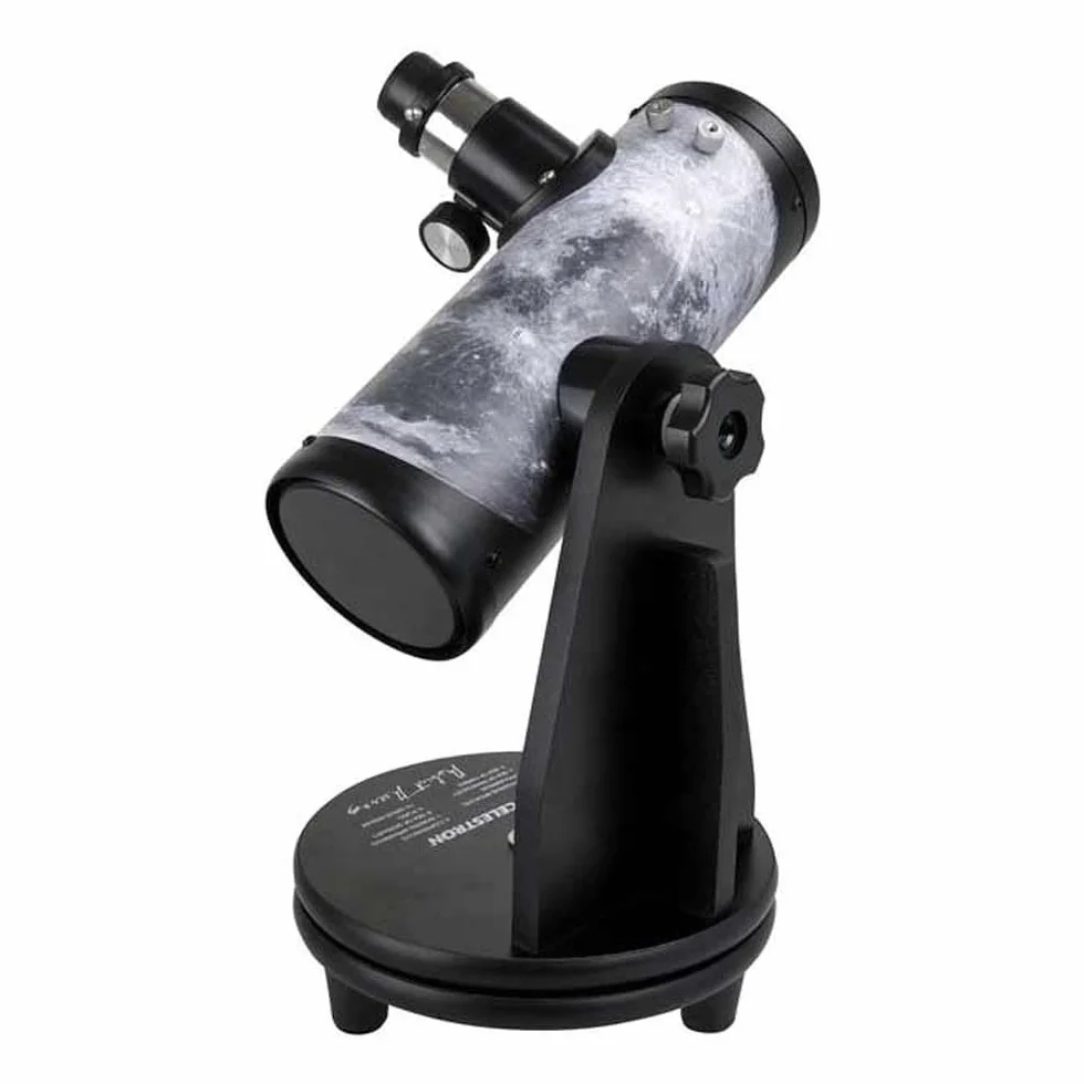 Celestron 22016 Firstscope Robert Reeves Signature Edition 76mm Tabletop Dobsonian Telescope, Includes 20mm and 4mm Eyepieces, f/3.95 Focal Ratio - Black
