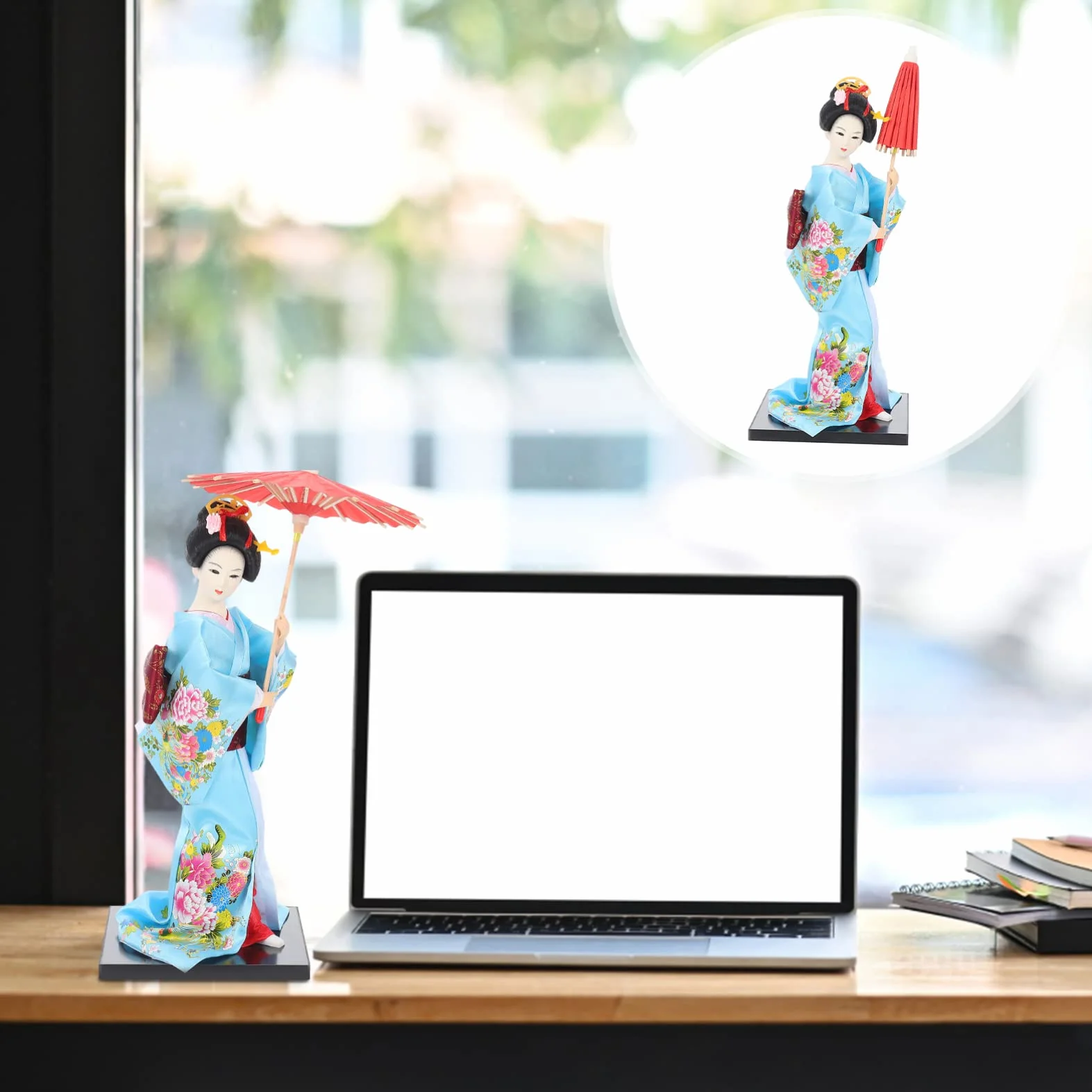 PATKAW Geisha Japonais Kimono Figurine de Collection Décoration de Table Style 1
