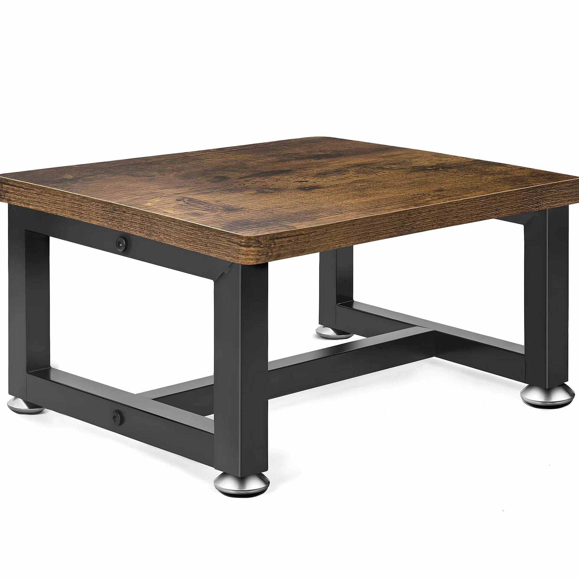 OUUTMEE Marchepied en Bois pour Enfants et Adultes, marchepied à 1 Niveau pour Lit en Hauteur avec Pieds Antidérapants Jusqu'à 150KG, Marchepied pour Cuisine, Chambre à Coucher, Salle de Bain (Marron)