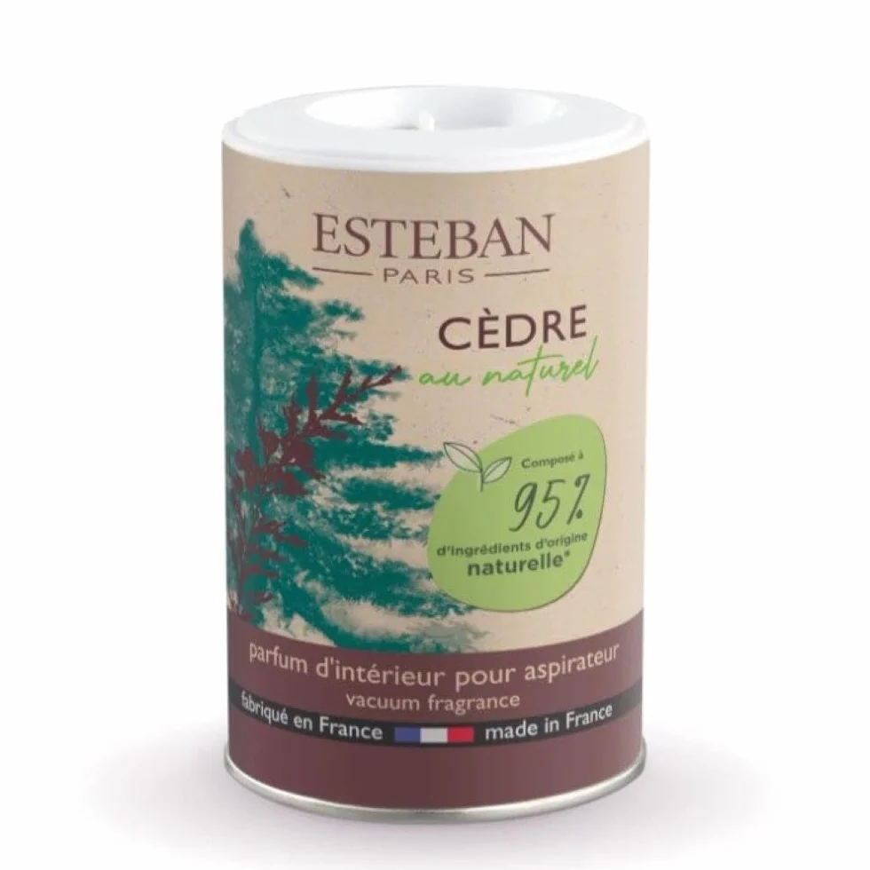ESTEBAN Poudre parfumé Cèdre pour aspirateur