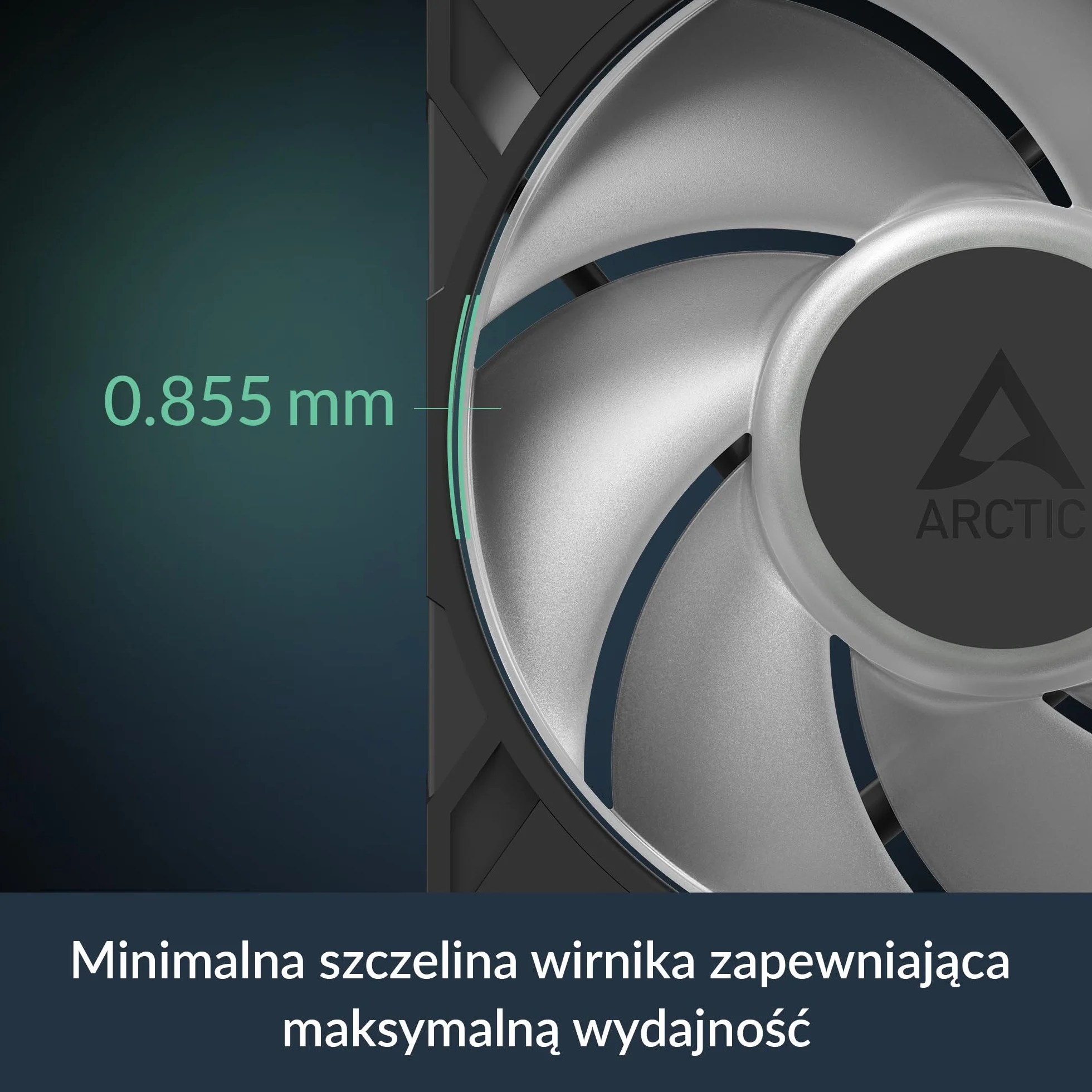 ARCTIC P12 Pro A-RGB - Mocny Wentylator Premium, Wentylator PWM 120 mm z Rozdzielaczem Kabla Y, 600-3000 rpm, 0 rpm <5% PWM, 5V Cyfrowy RGB, łożysko ślizgowe Hydrodynamiczne, 4-Pin - Czarny