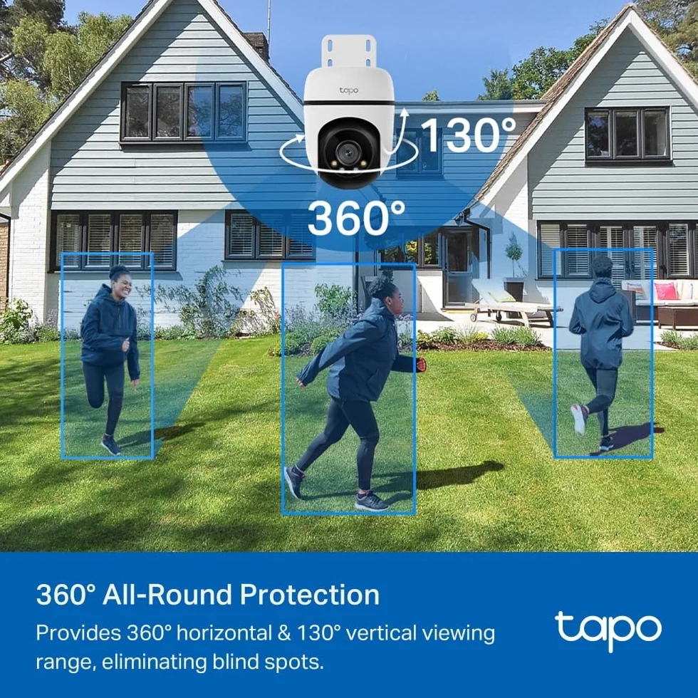 TP-Link Tapo C500 | Obrotowa kamera zewnętrzna Wi-Fi 1080p | Śledzenie ruchu | Tryb nocny | IP65 | Dwukierunkowe audio | Kompatybilna z Alexa i Google Home