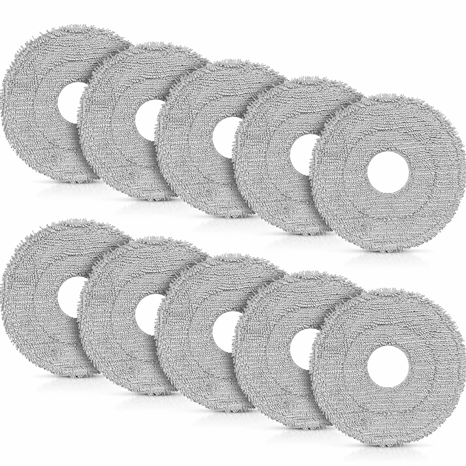 Lot de 10 Serpillière Microfibre pour Robots Aspirateurs Dreame L10s Ultra Gen2/Gen3, L40 Ultra