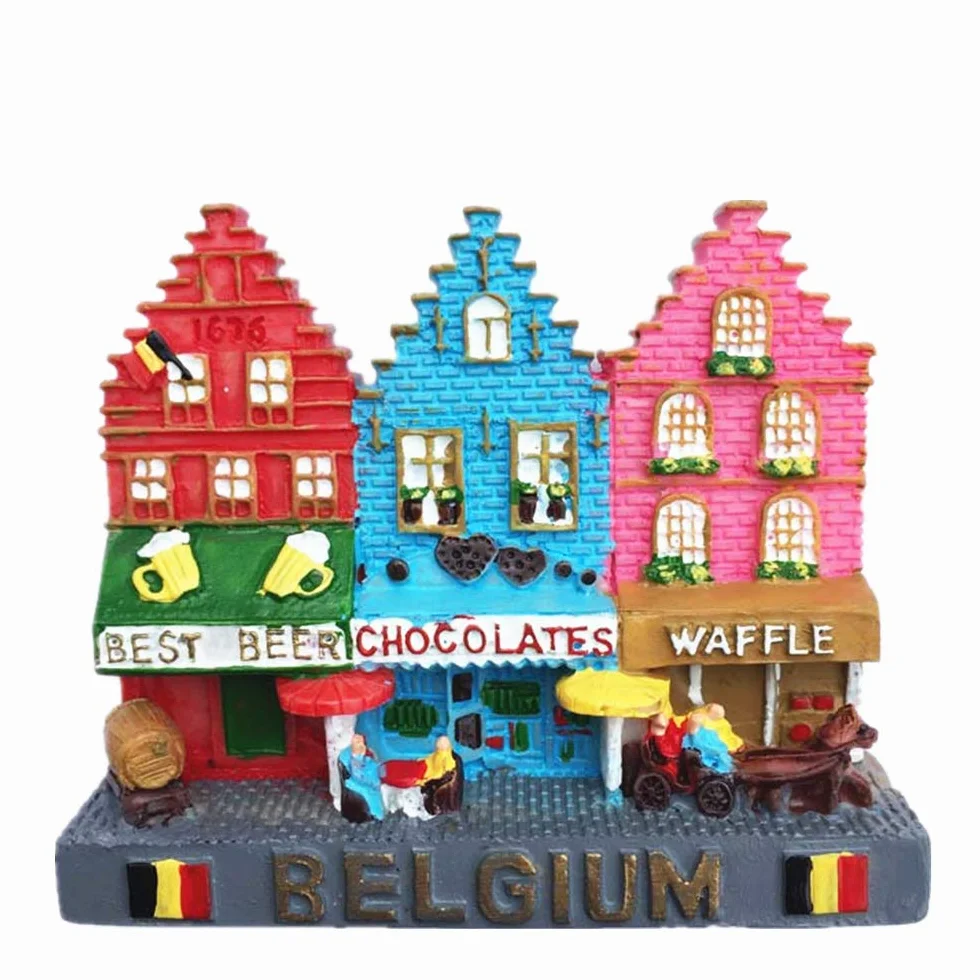 Magnet 3D Bruxelles Belge Souvenir Réfrigérateur Autocollant Magnétique