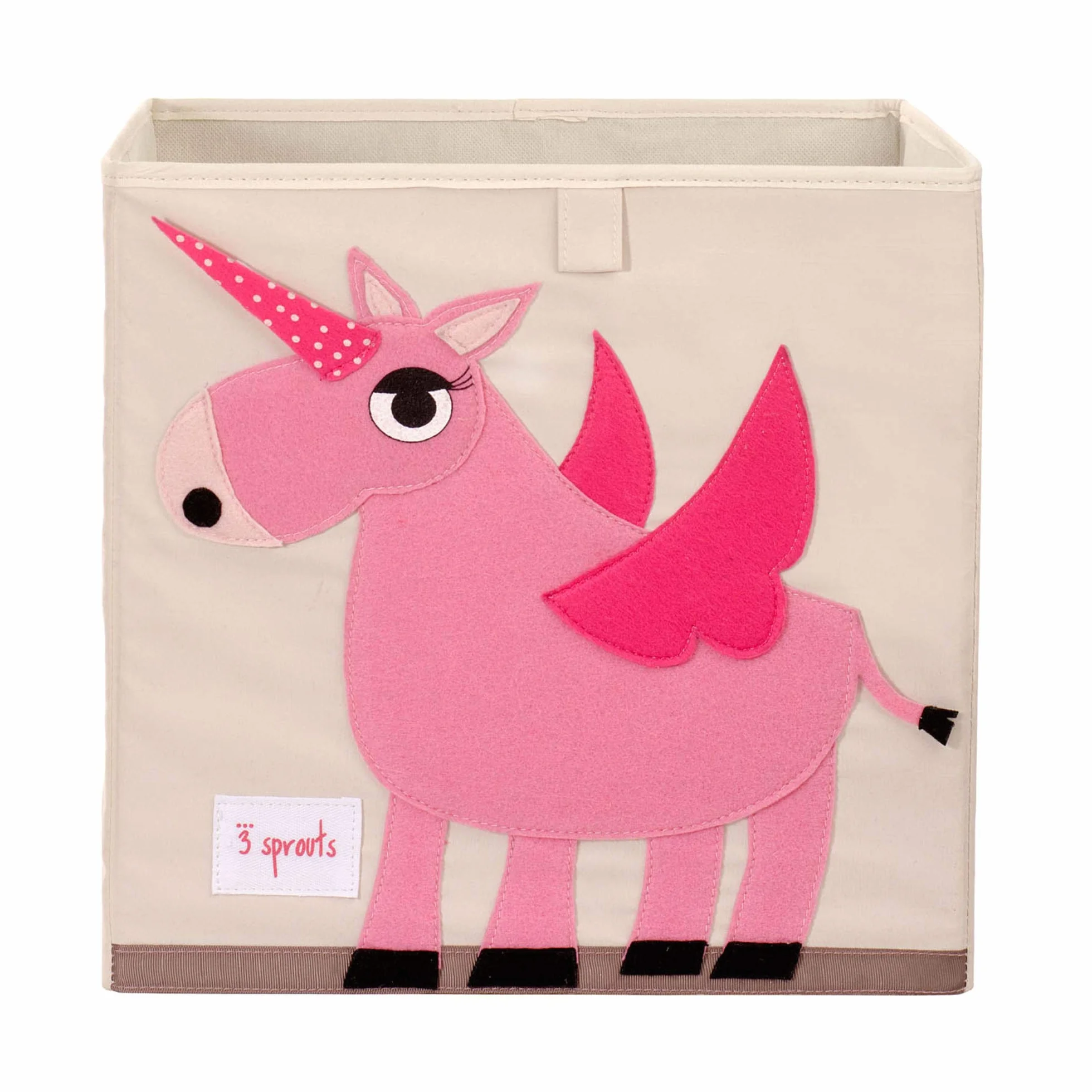 3 Sprouts Conteneur de Rangement Licorne 33x33x33 cm