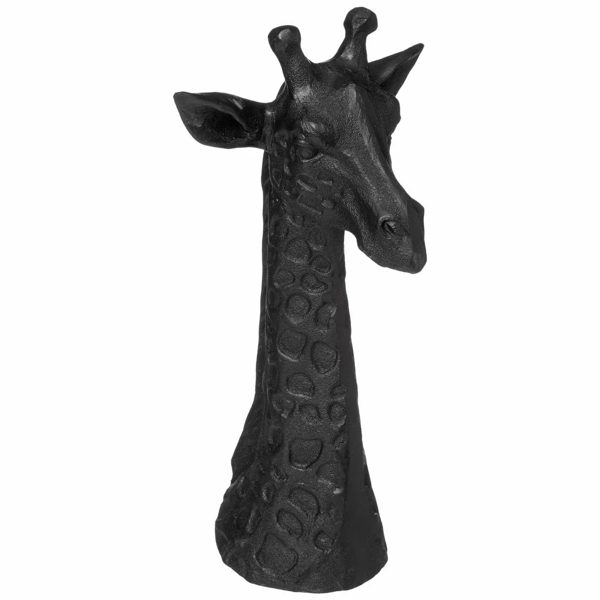 Atmosphera Statuette Tête de Girafe H32 cm Noir