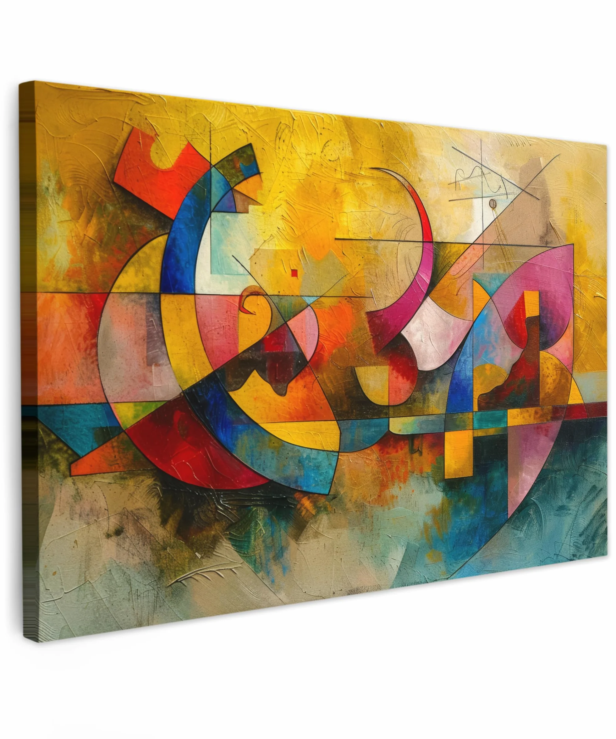 MuchoWow© Impression sur Toile Decoration Murale Peinture 120x80 cm Tableaux Decoratifs Muraux Décoration Chambre Art - Abstrait - Moderne