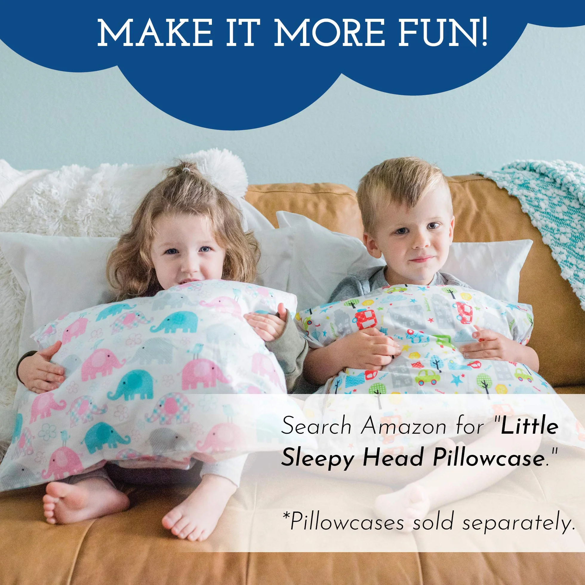 Little Sleepy Head Oreiller pour Jeunes 40,6 x 55,9 cm Doux Hypoallergénique