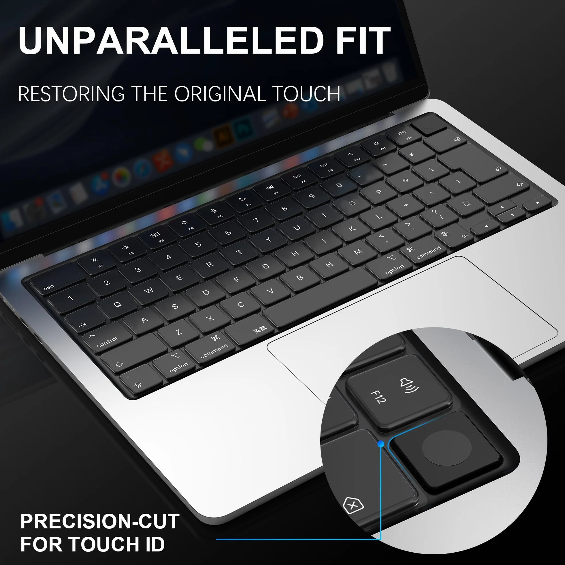 Protection Clavier Compatible MacBook Air 13.6 15 Pouces M5 M4 M3 M2 MacBook Pro 14 16 M5-M1 Pro Max EU-Layout TPU Clair