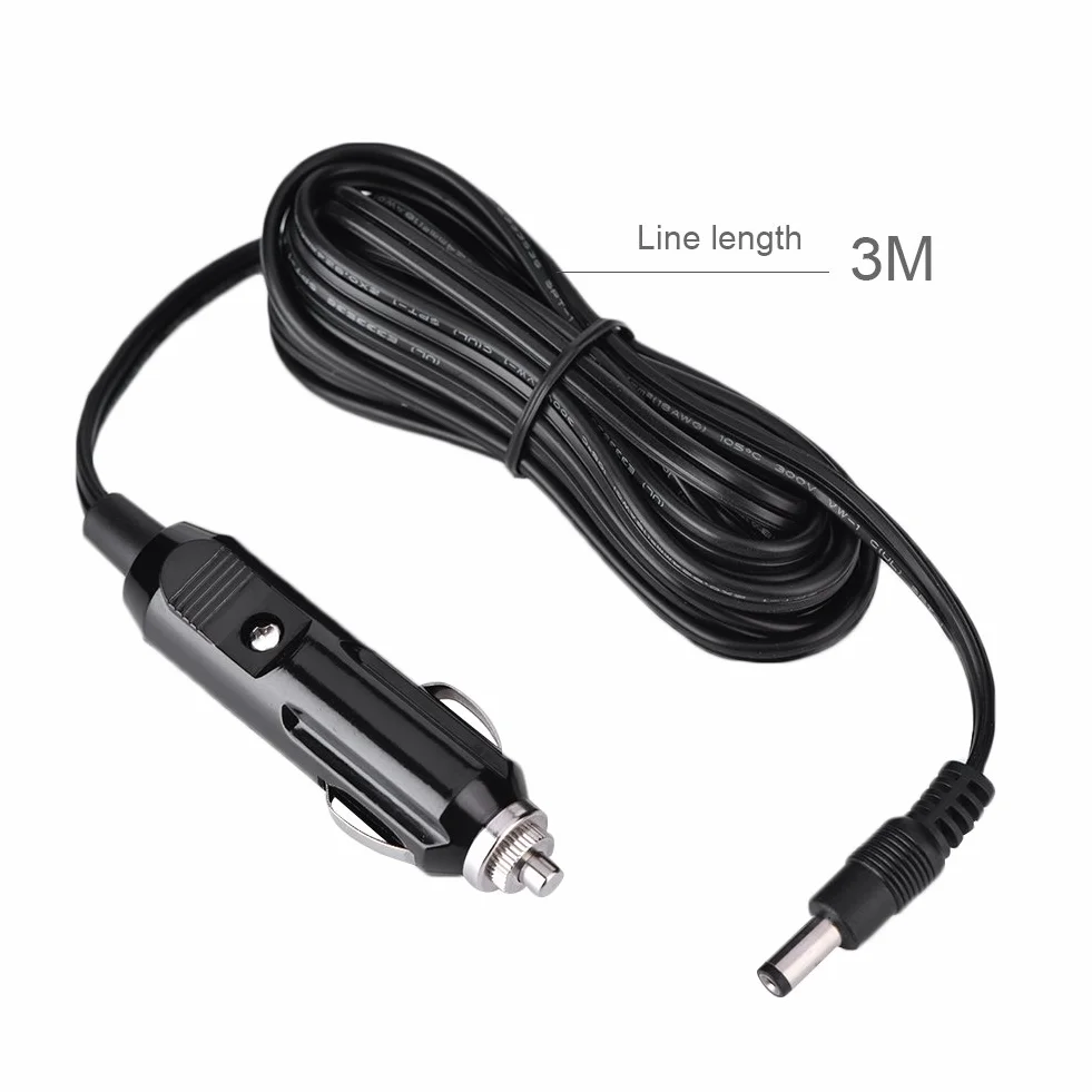 Kabel przedłużający do zapalniczki samochodowej, 3 metry / 9,8 stopy 12 V, 5,5 mm x 2,1 mm do urządzeń samochodowych kabel adaptera kabla zasilającego